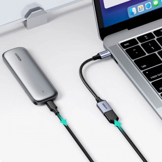Ugreen OTG adaptérový kabel USB-C (samec) - USB-A (samice) 5 Gb/s 0,15 m černý (US378)