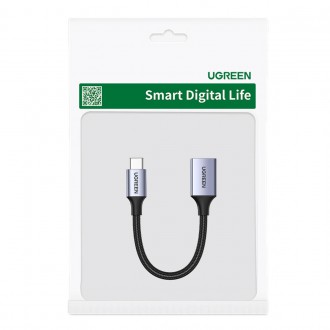 Ugreen OTG adaptérový kabel USB-C (samec) - USB-A (samice) 5 Gb/s 0,15 m černý (US378)