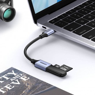 Ugreen OTG adaptérový kabel USB-C (samec) - USB-A (samice) 5 Gb/s 0,15 m černý (US378)