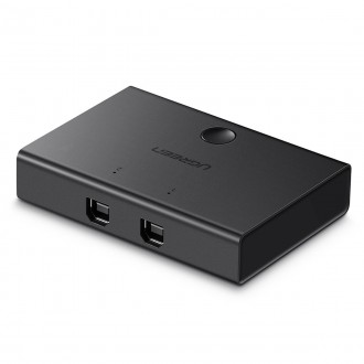 Ugreen přepínač 2xUSB-B - USB-A černý (30345)