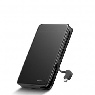 Ugreen pocket SSD / HDD kryt 2,5´´ SATA vestavěný USB-A kabel černý (CM352)