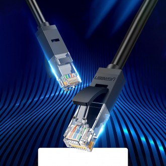 Ugreen LAN Ethernet U/UTP Kat. 6 1000 Mb/s 8m černá (NW102)