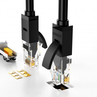 Ugreen LAN Ethernet U/UTP Kat. 6 1000 Mb/s 8m černá (NW102)