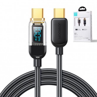 Joyroom USB C - USB C 100W kabel pro rychlé nabíjení a přenos dat 1,2 m černý (S-CC100A4)