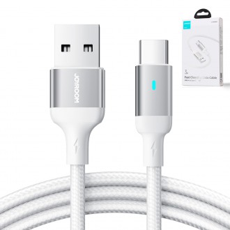 Joyroom USB kabel - USB C 3A pro rychlé nabíjení a přenos dat A10 Series 3 m bílý (S-UC027A10)