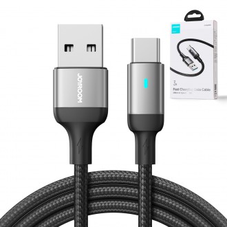Joyroom USB kabel - USB C 3A pro rychlé nabíjení a přenos dat A10 Series 2 m černý (S-UC027A10)