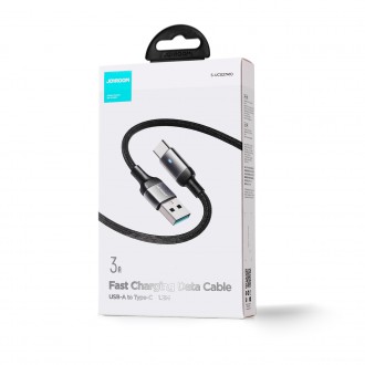 Joyroom USB kabel - USB C 3A pro rychlé nabíjení a přenos dat A10 Series 1,2 m černý (S-UC027A10)