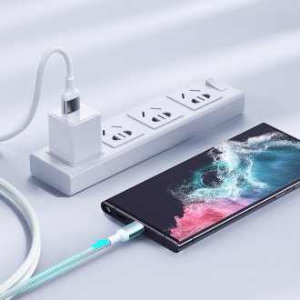 Joyroom USB kabel - micro USB 2.4A pro rychlé nabíjení a přenos dat 2 m bílý (S-UM018A10)