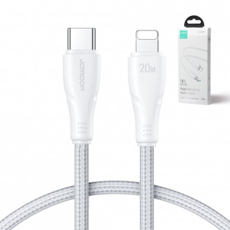 Joyroom USB C - Lightning 20W kabel řady Surpass pro rychlé nabíjení a přenos dat 1,2 m bílý (S-CL020A11)