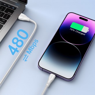 Joyroom USB C - Lightning 20W kabel řady Surpass pro rychlé nabíjení a přenos dat 1,2 m bílý (S-CL020A11)