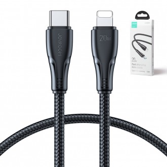 Joyroom USB C - Lightning 20W kabel řady Surpass pro rychlé nabíjení a přenos dat 1,2 m černý (S-CL020A11)