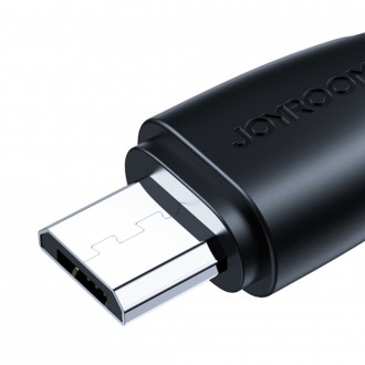 Joyroom USB kabel - micro USB 2.4A řady Surpass pro rychlé nabíjení a přenos dat 2 m černý (S-UM018A11)