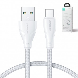 Joyroom USB kabel – USB C 3A řady Surpass pro rychlé nabíjení a přenos dat 1,2 m bílý (S-UC027A11)