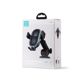 Joyroom držák do auta s 15W indukční nabíječkou na palubní desku černý (JR-ZS299)