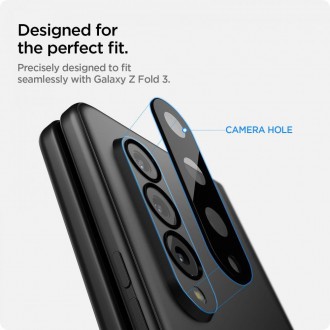 TEPLOVANÉ SKLO Spigen OPTIK.TR OBJEKTIV FOTOAPARÁTU GALAXY Z Fold ČERNÝ