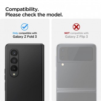TEPLOVANÉ SKLO Spigen OPTIK.TR OBJEKTIV FOTOAPARÁTU GALAXY Z Fold ČERNÝ