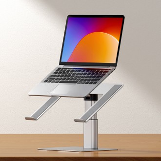 Nastavitelný stojan na notebook Baseus stříbrný (LUJS000012)