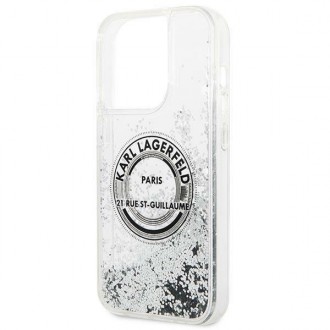 Karl Lagerfeld KLHCP14LLCRSGRS iPhone 14 Pro 6.1 "silver / silver hardcase Liquid Glitter RSG