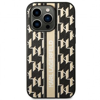 Karl Lagerfeld KLHCP14LPGKLSKW iPhone 14 Pro 6.1 &quot;hardcase brown / brown Monogram Stripe