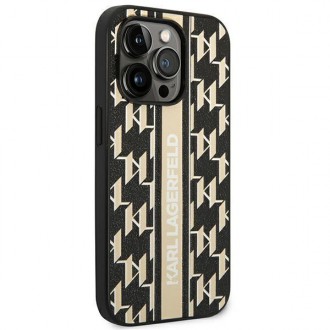 Karl Lagerfeld KLHCP14LPGKLSKW iPhone 14 Pro 6.1 &quot;hardcase brown / brown Monogram Stripe