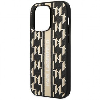 Karl Lagerfeld KLHCP14LPGKLSKW iPhone 14 Pro 6.1 &quot;hardcase brown / brown Monogram Stripe