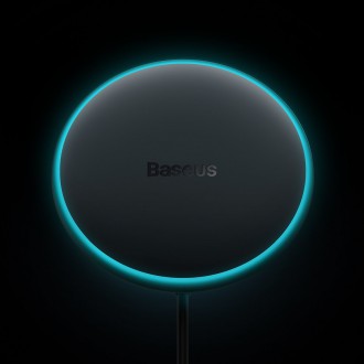 Baseus bezdrátová nabíječka do auta s držákem MagSafe 15W pro ventilaci + USB-A 25W černá (CW01)
