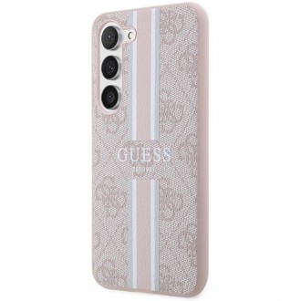 Guess GUHCS23MP4RPSP S23+ S916 růžové/růžové pevné pouzdro 4G Printed Stripe