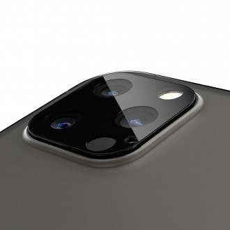 TEPLOVANÉ SKLO Spigen OPTIK.TR OBJEKT K FOTOAPARÁTU IPHONE 12 PRO ČERNÝ