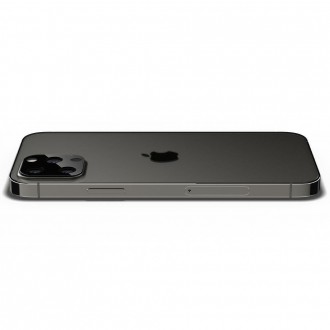 TEPLOVANÉ SKLO Spigen OPTIK.TR OBJEKT K FOTOAPARÁTU IPHONE 12 PRO ČERNÝ