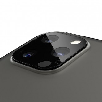 TEPLOVANÉ SKLO Spigen OPTIK.TR OBJEKT K FOTOAPARÁTU IPHONE 12 PRO ČERNÝ