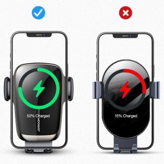 Joyroom Qi Wireless Charger Automatic Electric Car Holder for Cockpit Dashboard Black (JR-ZS248)