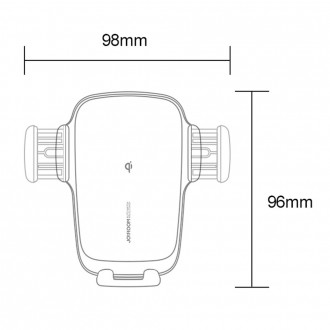 Joyroom Qi Wireless Charger Automatic Electric Car Holder for Cockpit Dashboard Black (JR-ZS248)