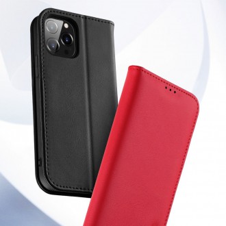 Dux Ducis Hivo Genuine Leather Bookcase type case for iPhone 13 mini red