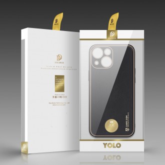 Elegantní pouzdro Dux Ducis Yolo z ekologické kůže iPhone 13 černé