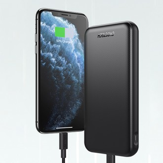 Choetech powerbanka 10000mAh 18W QC PD USB / USB C černá