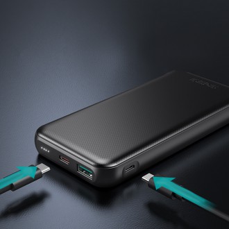 Choetech powerbanka 10000mAh 18W QC PD USB / USB C černá