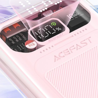 Powerbanka Acefast 10000mAh Sparkling Series rychlé nabíjení 30W růžová (M1)
