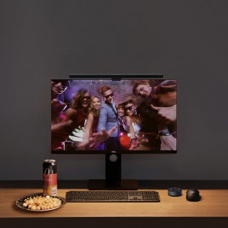 Elesense kancelářská bezdrátově ovládaná LED lampa osvětlení pro monitor 2 ks černá (E1129)