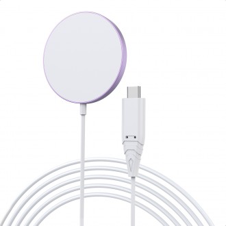 Choetech magnetická bezdrátová nabíječka 15W MagSafe pro iPhone 12/13/14 růžová (T518-F-PK)