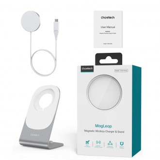 Choetech 3v1 indukční nabíjecí stanice iPhone 12/13/14, AirPods Pro, Apple Watch černé (T585-F)