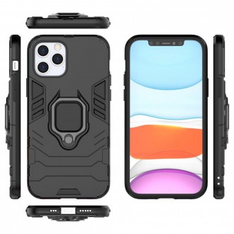 Ring Armor Case Kickstand Tough Rugged Cover for iPhone 12 Pro / iPhone 12 black