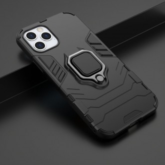 Ring Armor Case Kickstand Tough Rugged Cover for iPhone 12 Pro / iPhone 12 black