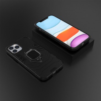 Ring Armor Case Kickstand Tough Rugged Cover for iPhone 12 Pro / iPhone 12 black