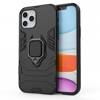 Ring Armor Case Kickstand Tough Rugged Cover for iPhone 12 Pro / iPhone 12 black