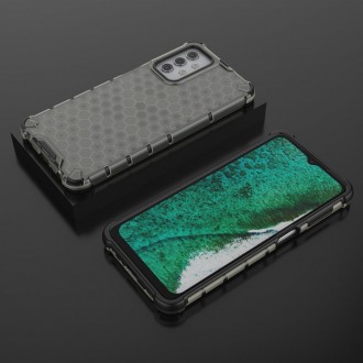 Honeycomb Case armor cover with TPU Bumper for Samsung Galaxy A32 5G black