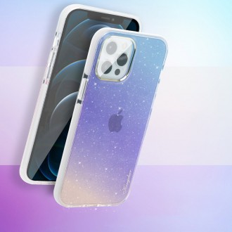Kingxbar Ombre Case Back Cover for iPhone 12 Pro / iPhone 12 Blue-violet