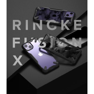 Ringke Fusion X durable PC Case with TPU Bumper for iPhone 13 black (FX545E55)