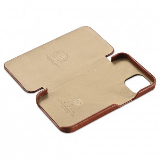 iCarer Curved Edge Vintage Folio Leather Case iPhone 13 Pro brown (RIX1303-BN)