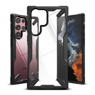 Ringke Fusion X case armored cover with frame for Samsung Galaxy S22 Ultra black