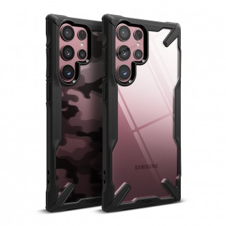 Ringke Fusion X case armored cover with frame for Samsung Galaxy S22 Ultra black